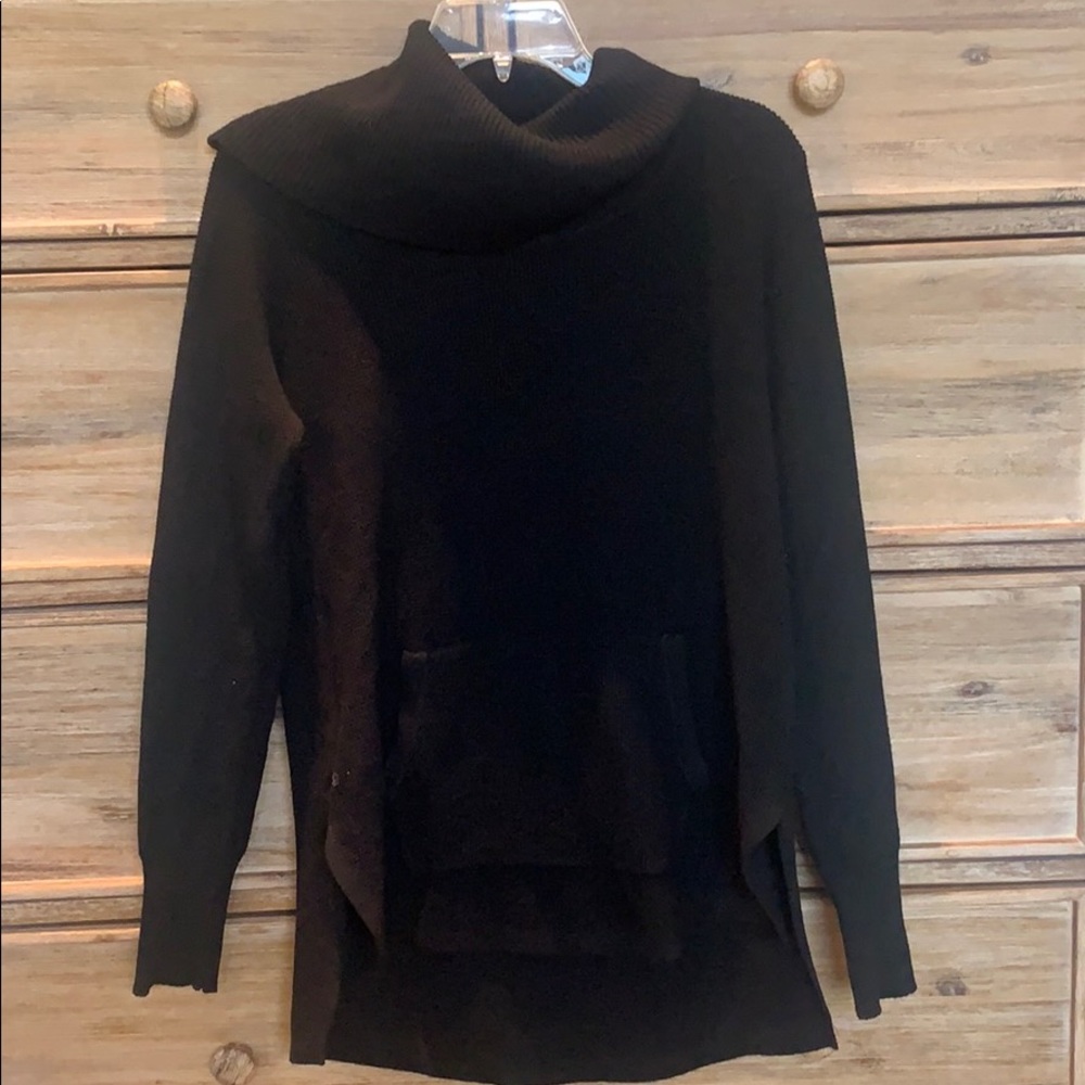 Long black sweater